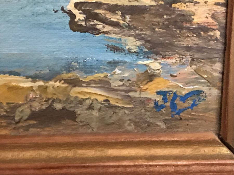 Vintage 1985 Original Jerry Hart Oil Painting 12 X 24 [Photo 7]