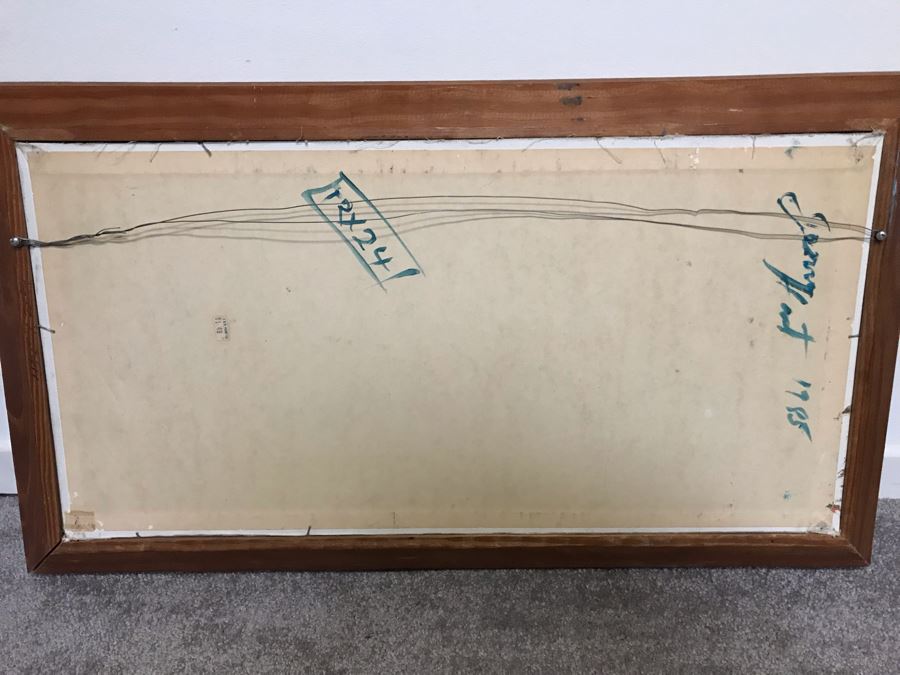 Vintage 1985 Original Jerry Hart Oil Painting 12 X 24 [Photo 8]