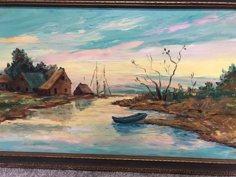Original Jerry Hart Oil Painting 12 X 24 [Photo 4]