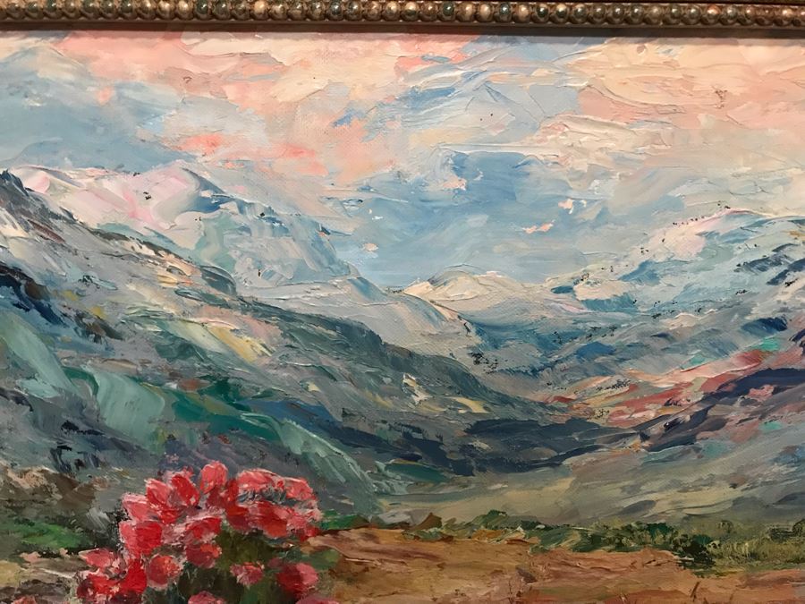 Original Jerry Hart Desert Plein Air Oil Painting 18 X 14 [Photo 3]