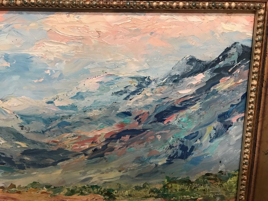 Original Jerry Hart Desert Plein Air Oil Painting 18 X 14 [Photo 5]