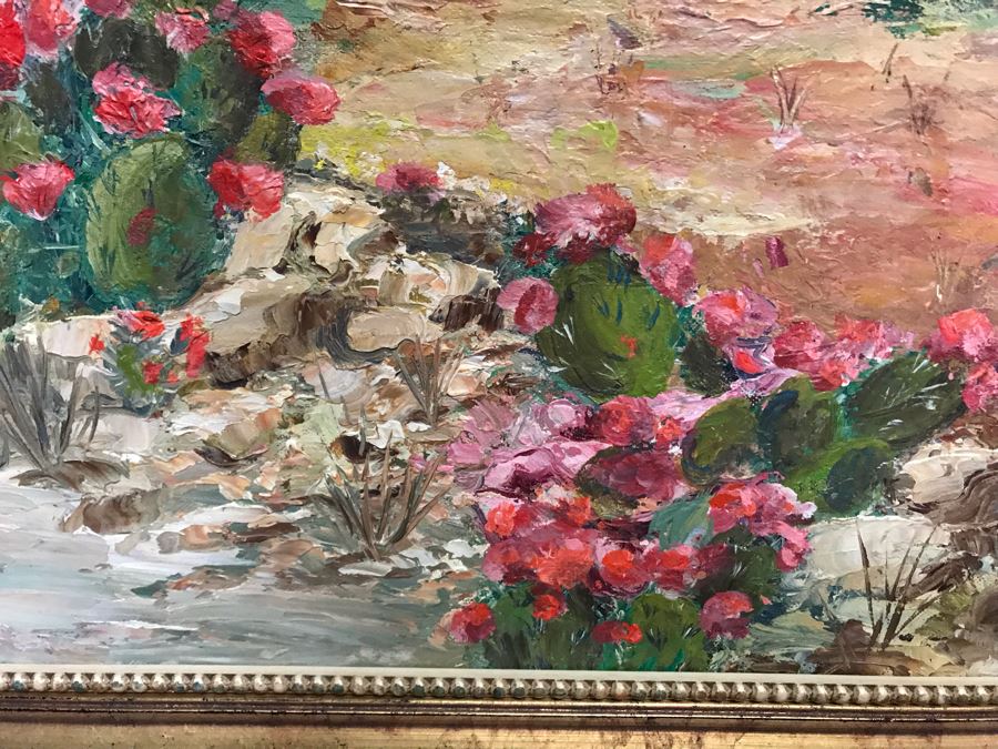 Original Jerry Hart Desert Plein Air Oil Painting 18 X 14 [Photo 7]