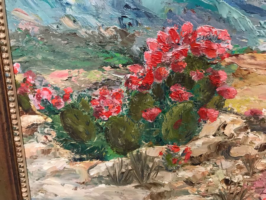 Original Jerry Hart Desert Plein Air Oil Painting 18 X 14 [Photo 6]