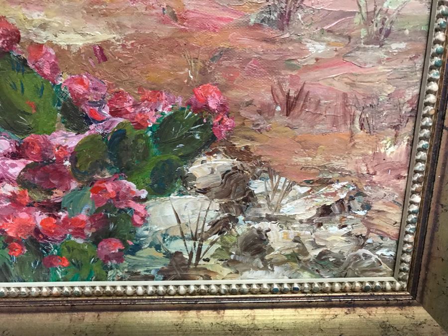 Original Jerry Hart Desert Plein Air Oil Painting 18 X 14 [Photo 8]