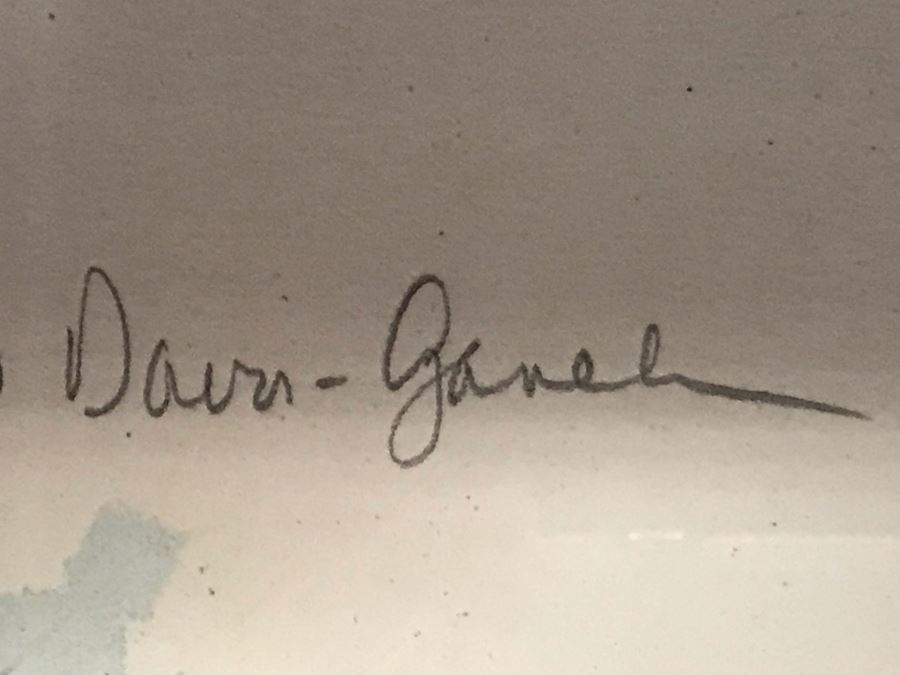 Large Hand Signed Limited Edition Print In Modern Silver Frame 36 X 27 [Photo 6]