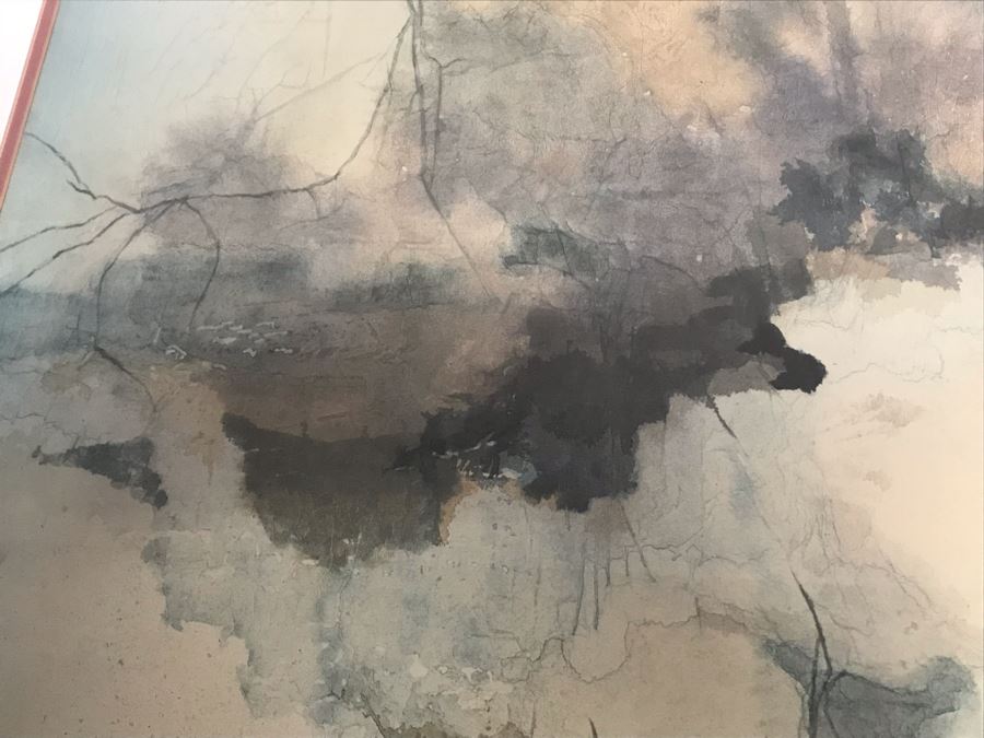 Large Hand Signed Limited Edition Print In Modern Silver Frame 36 X 27 [Photo 8]