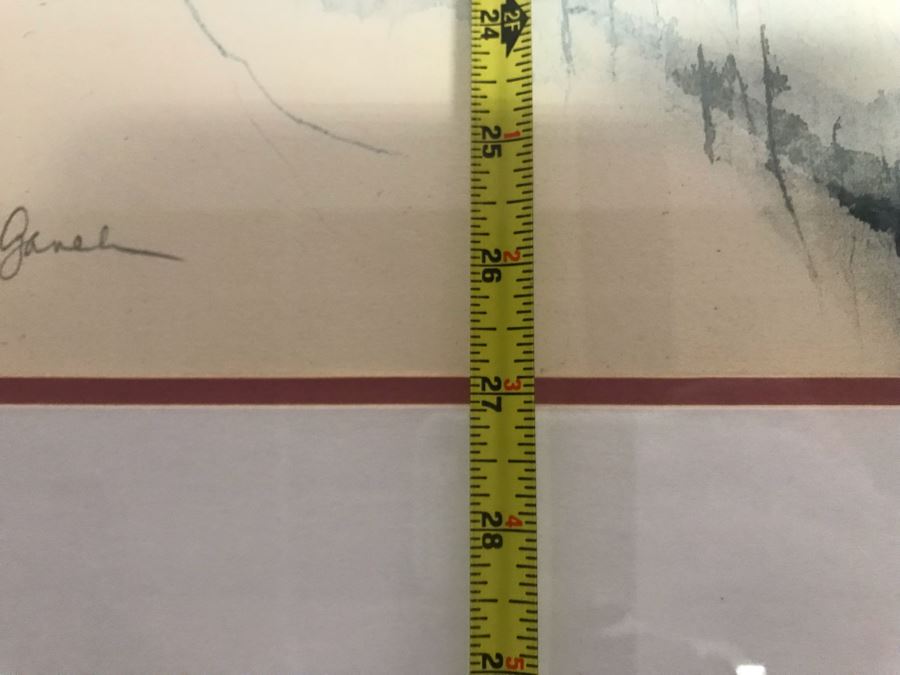 Large Hand Signed Limited Edition Print In Modern Silver Frame 36 X 27 [Photo 10]