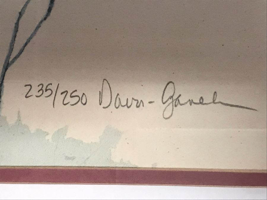 Large Hand Signed Limited Edition Print In Modern Silver Frame 36 X 27 [Photo 4]