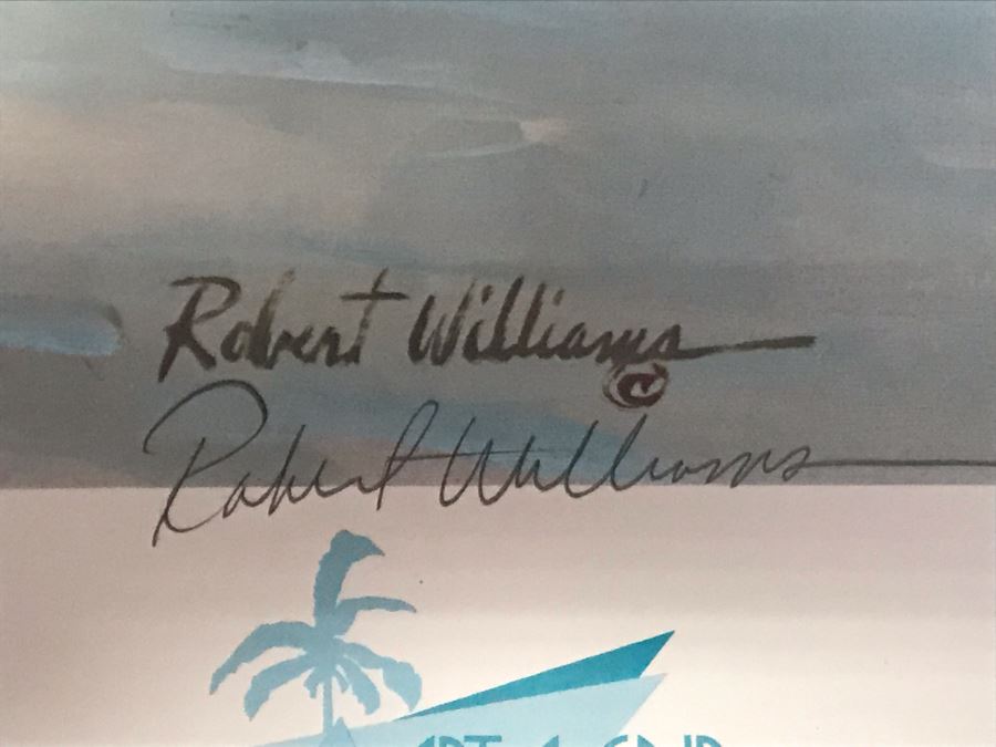 Hand Signed Robert Williams Laguna Beach Art A Fair 1988 Poster Print 33 X 29 [Photo 6]