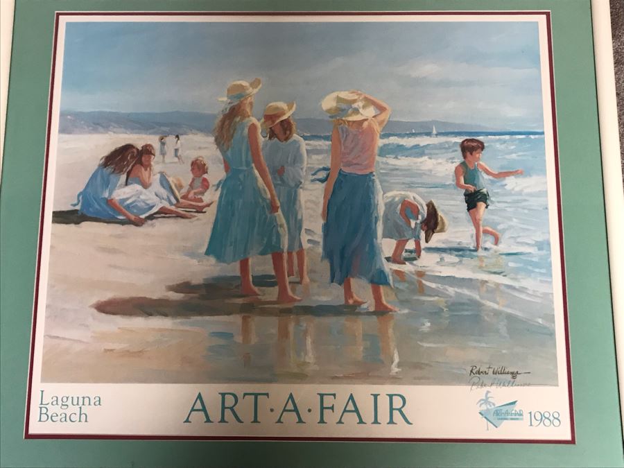 Hand Signed Robert Williams Laguna Beach Art A Fair 1988 Poster Print 33 X 29 [Photo 3]