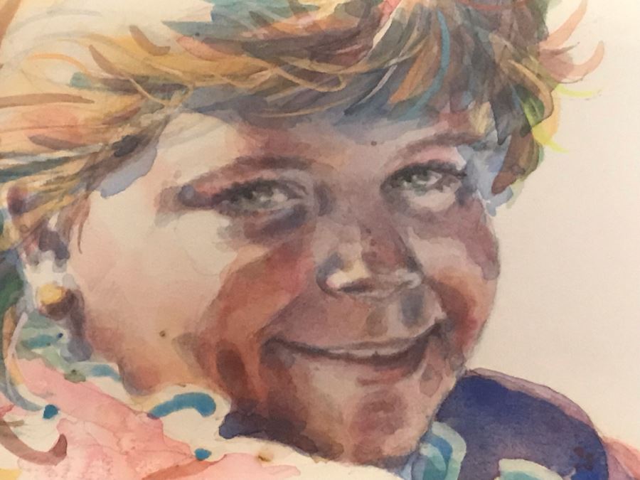 Original Portrait Painting Of Girl By Elizabeth Schoppe Dahlgren 41 X 33 [Photo 9]