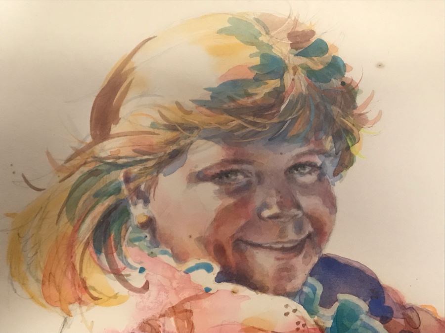 Original Portrait Painting Of Girl By Elizabeth Schoppe Dahlgren 41 X 33 [Photo 10]