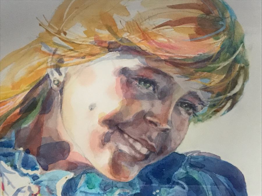 Original Portrait Painting Of Girl By Elizabeth Schoppe Dahlgren 41 X 33 [Photo 6]