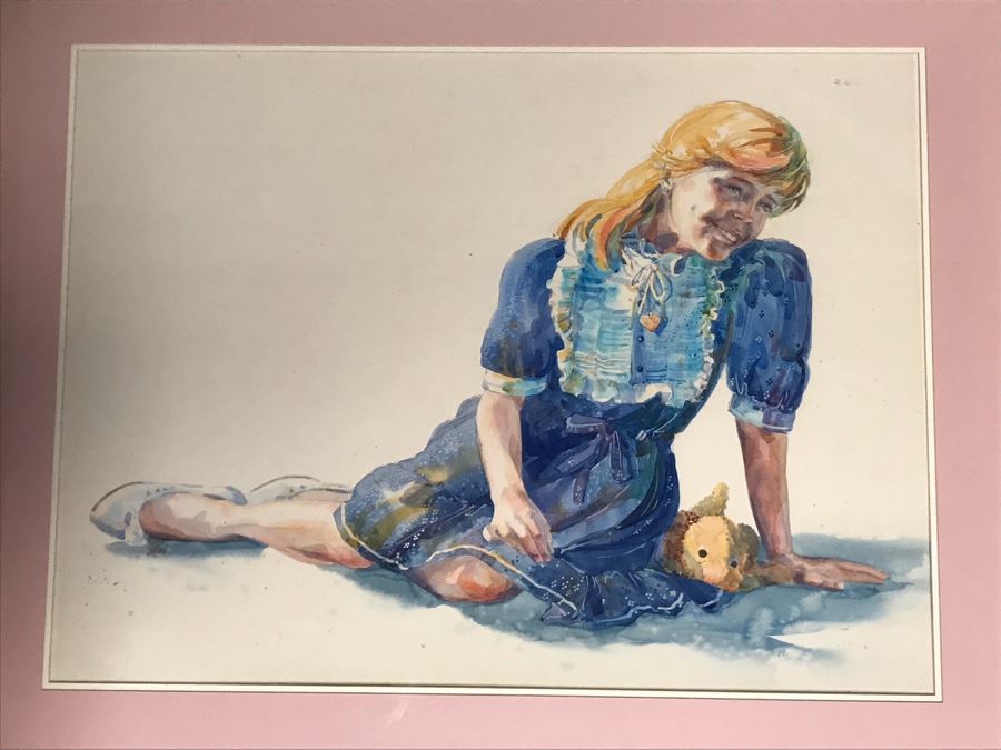 Original Portrait Painting Of Girl By Elizabeth Schoppe Dahlgren 41 X 33 [Photo 3]