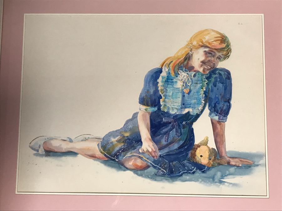 Original Portrait Painting Of Girl By Elizabeth Schoppe Dahlgren 41 X 33 [Photo 4]