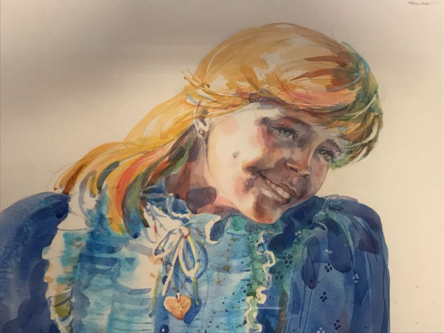 Original Portrait Painting Of Girl By Elizabeth Schoppe Dahlgren 41 X 33 [Photo 5]