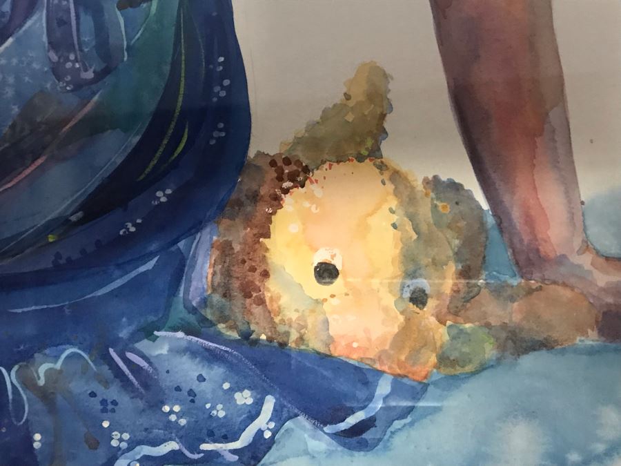 Original Portrait Painting Of Girl By Elizabeth Schoppe Dahlgren 41 X 33 [Photo 8]