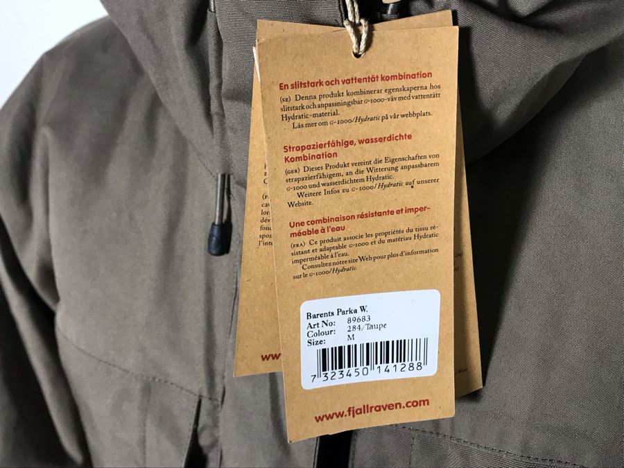 New With Tags Fjallraven G-1000 Barents Parka Made In Sweden Women's Size M Retails $430 [Photo 6]