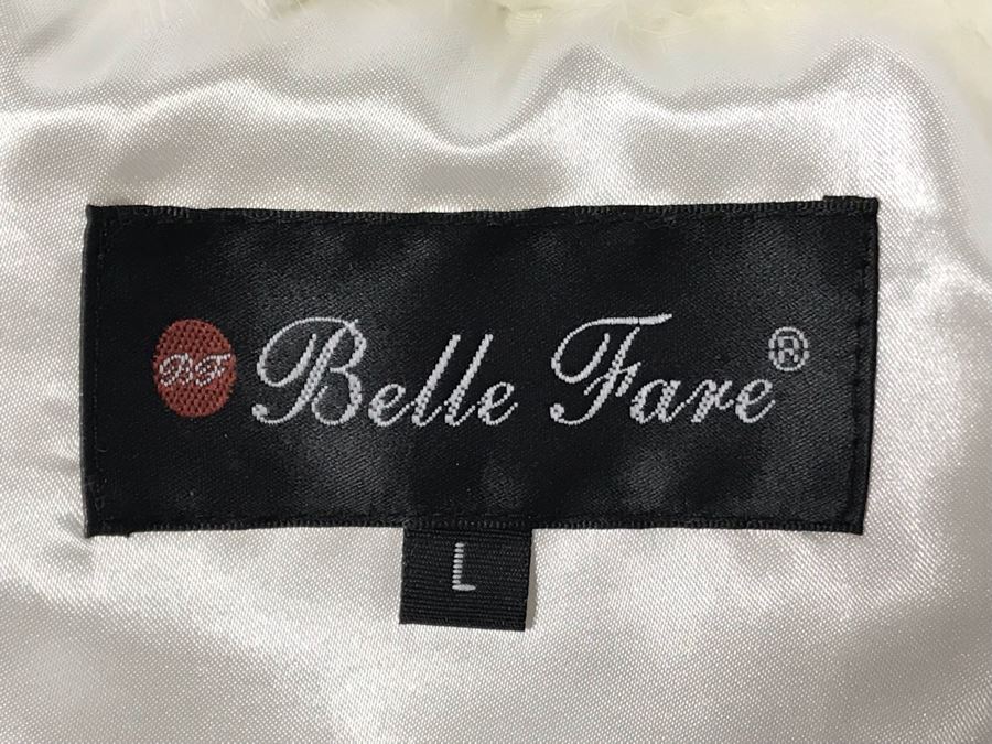 New With Tags Belle Fare Real Rex Rabbit Fur Jacket From Spain Size L [Photo 13]