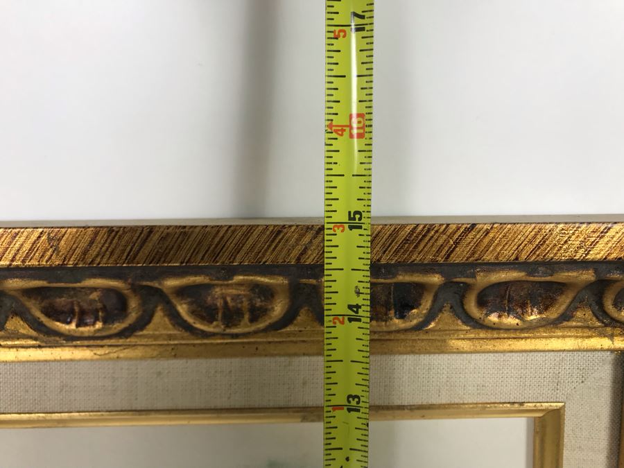 Original Floral Still Life Painting By Edward In Gilt Wooden Frame 13 X 15 [Photo 9]