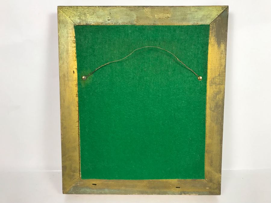 Original Floral Still Life Painting By Edward In Gilt Wooden Frame 13 X 15 [Photo 10]