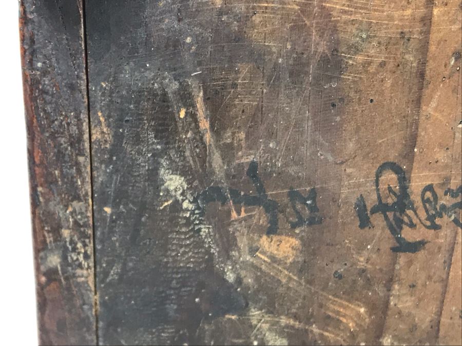 Antique Asian Wooden Tongue And Groove Box With Inner Wooden Removable Tray Writing On Bottom Of Box 13W X 9D X 9H - See Photos  [Photo 20]