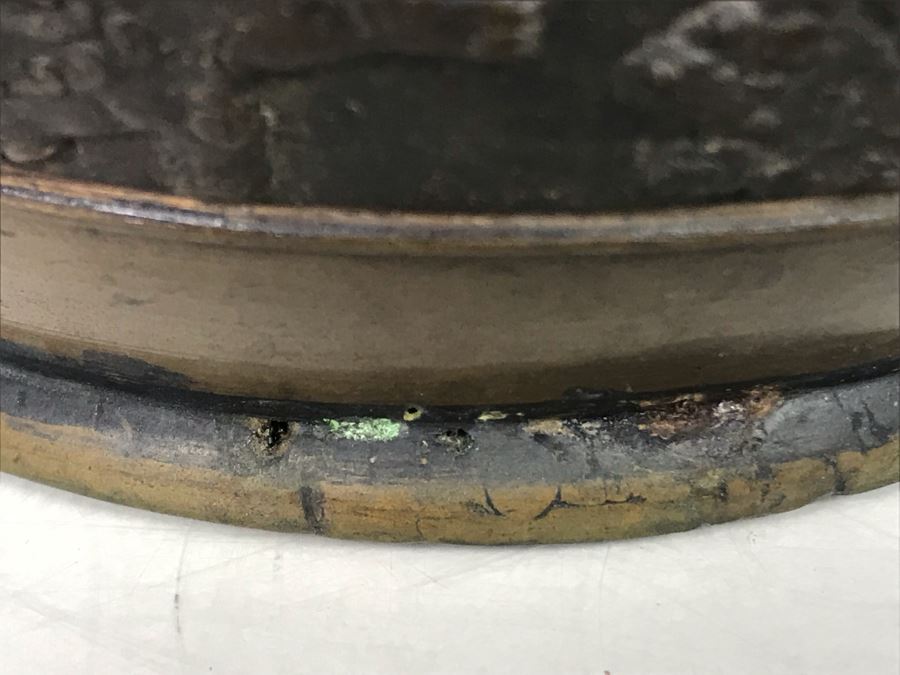 Antique Chinese Bronze Vase Ornately Decorated 9.5H X 8W HEAVY [Photo 16]