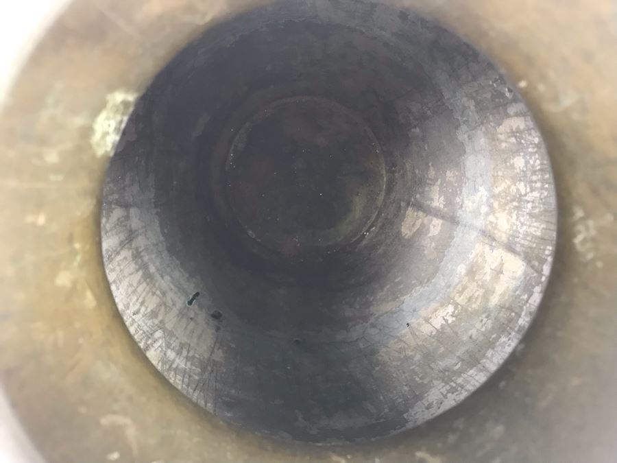 Antique Chinese Bronze Vase Ornately Decorated 9.5H X 8W HEAVY [Photo 23]