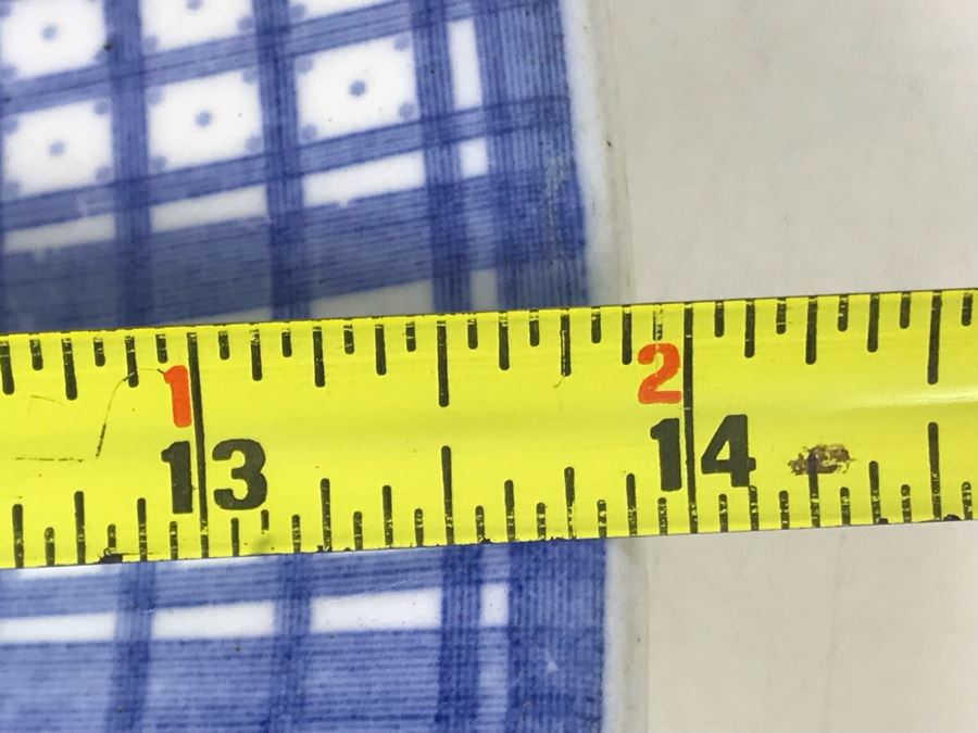 Vintage Brown-Westhead, Moore & Co Breadalbane Cauldon England Blue & White Platter 17 X 14 [Photo 12]