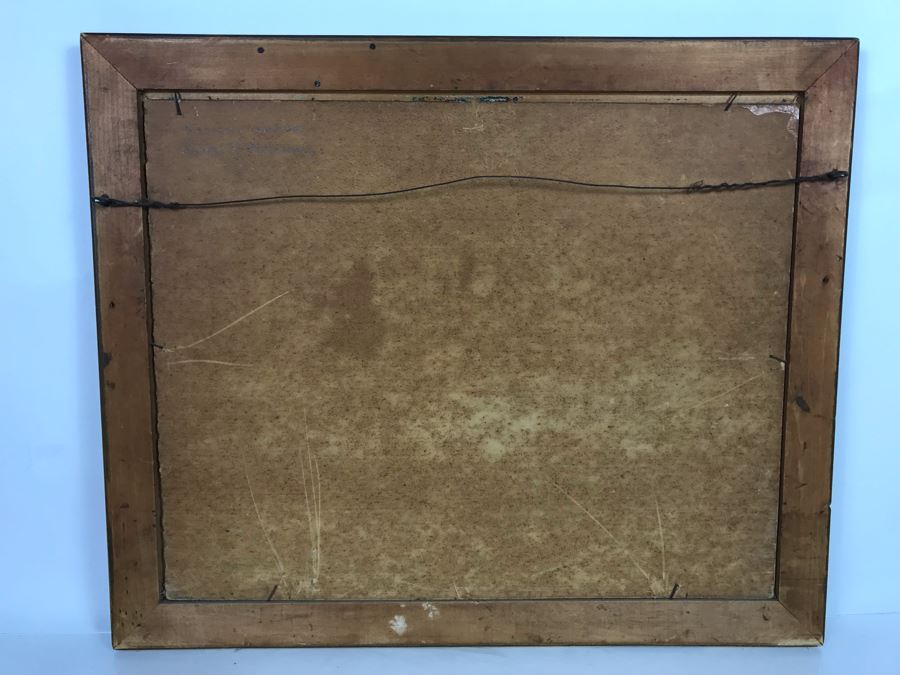 Original Alfred Richard Mitchell (1888-1972) Plein Air Oil Painting On Board Titled 'Faculty Glade' - Early San Diego California Pioneer Accomplished Plein Air Artist 20W X 16H - See Description For Bio [Photo 11]