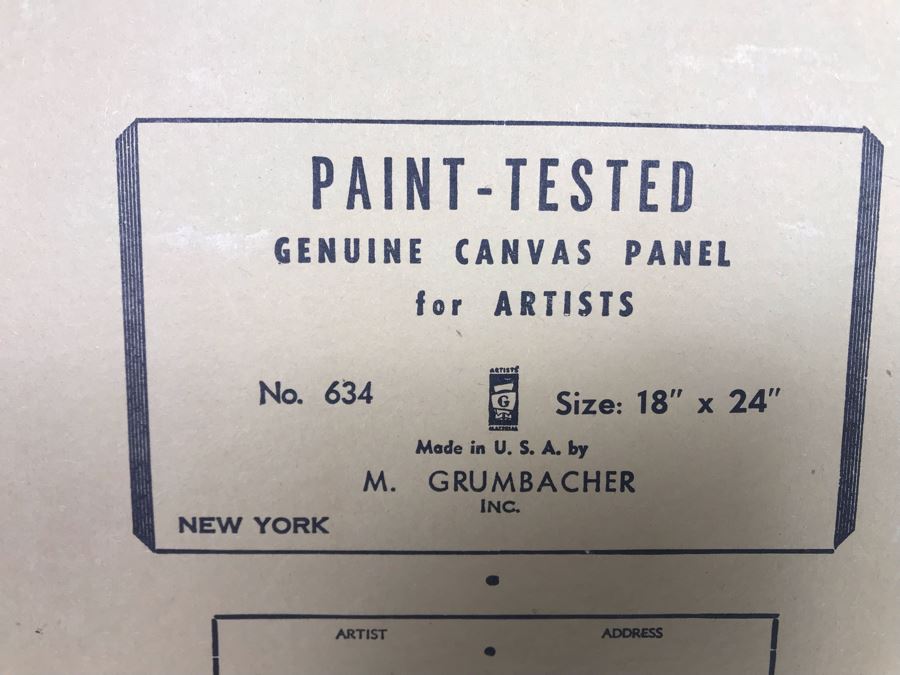 Vintage Original Helen Reynolds Plein Air Oil Painting Of Old Barn In Farm Field 18 X 24 [Photo 9]