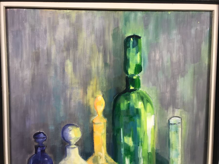 Vintage 1961 Original Helen Reynolds Plein Air Oil Painting Titled 'Reflections' Coronado, CA 18 X 24 [Photo 4]