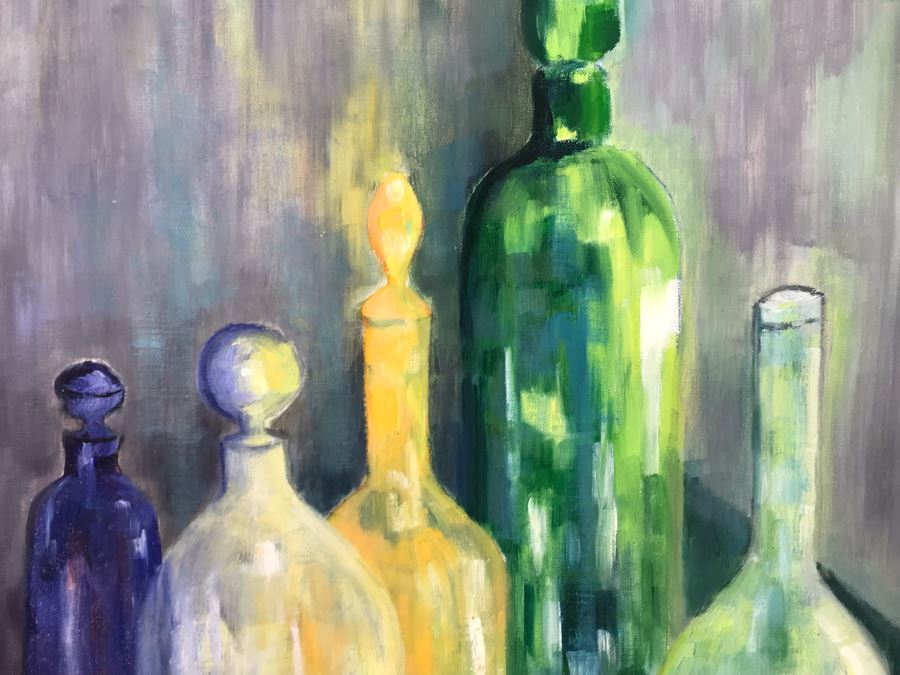 Vintage 1961 Original Helen Reynolds Plein Air Oil Painting Titled 'Reflections' Coronado, CA 18 X 24 [Photo 6]