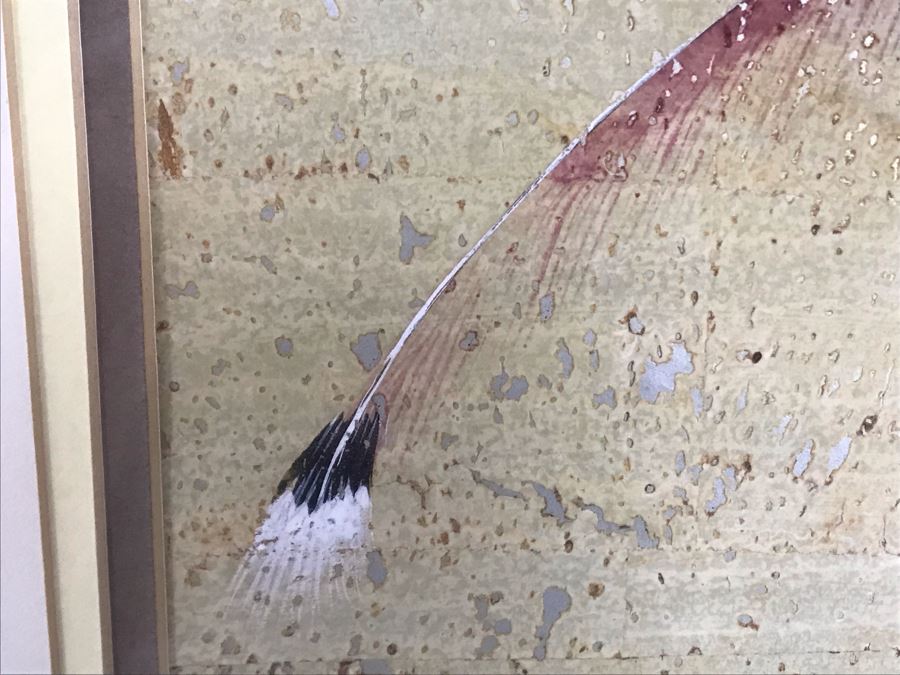 Pair Of Original Signed Chinese Bird On Tree Paintings 11W X 23H [Photo 27]