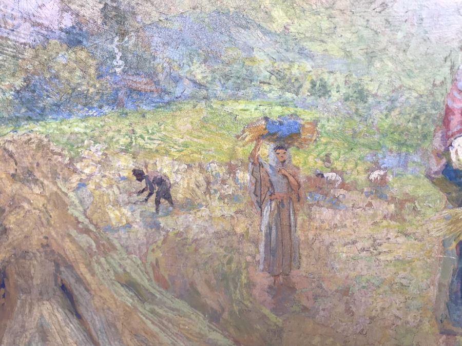 Vintage Original Biron Roger Oil Painting 22W X 19H [Photo 11]