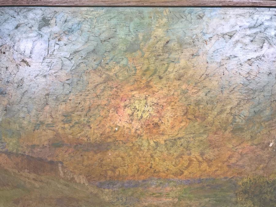 Vintage Original Biron Roger Oil Painting 22W X 19H [Photo 14]