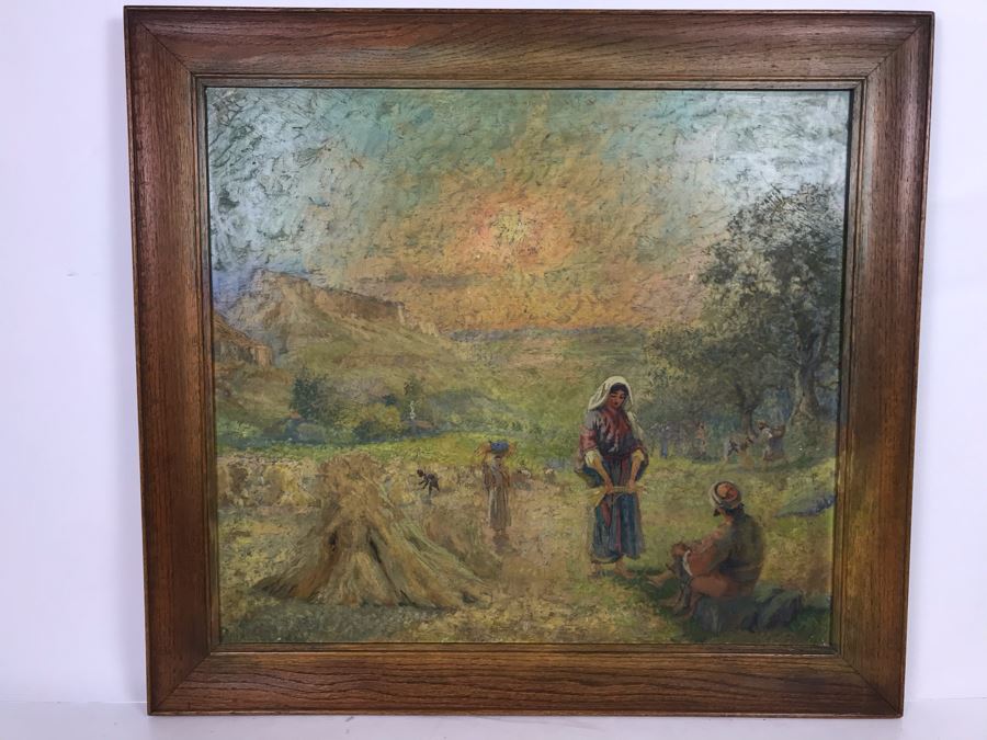 Vintage Original Biron Roger Oil Painting 22W X 19H [Photo 4]