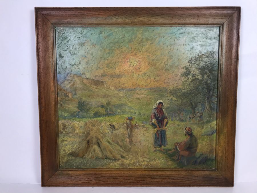 Vintage Original Biron Roger Oil Painting 22W X 19H [Photo 2]