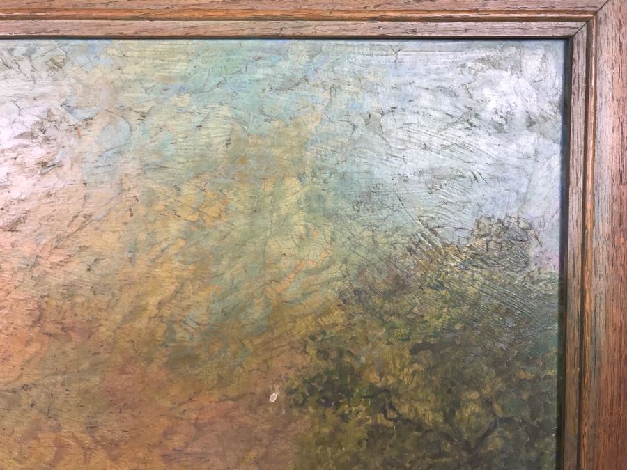 Vintage Original Biron Roger Oil Painting 22W X 19H [Photo 16]