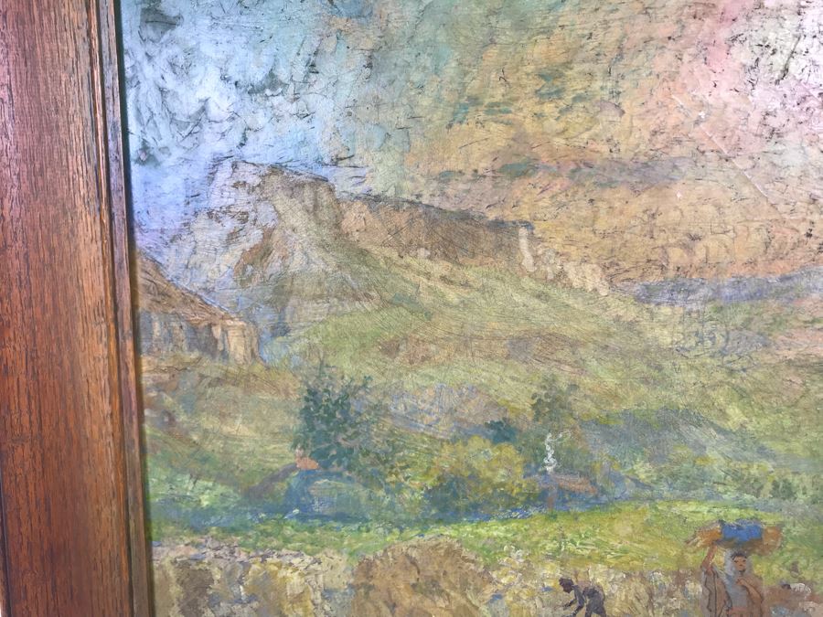 Vintage Original Biron Roger Oil Painting 22W X 19H [Photo 13]