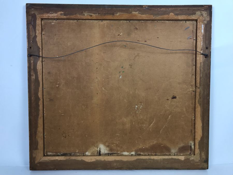 Vintage Original Biron Roger Oil Painting 22W X 19H [Photo 22]