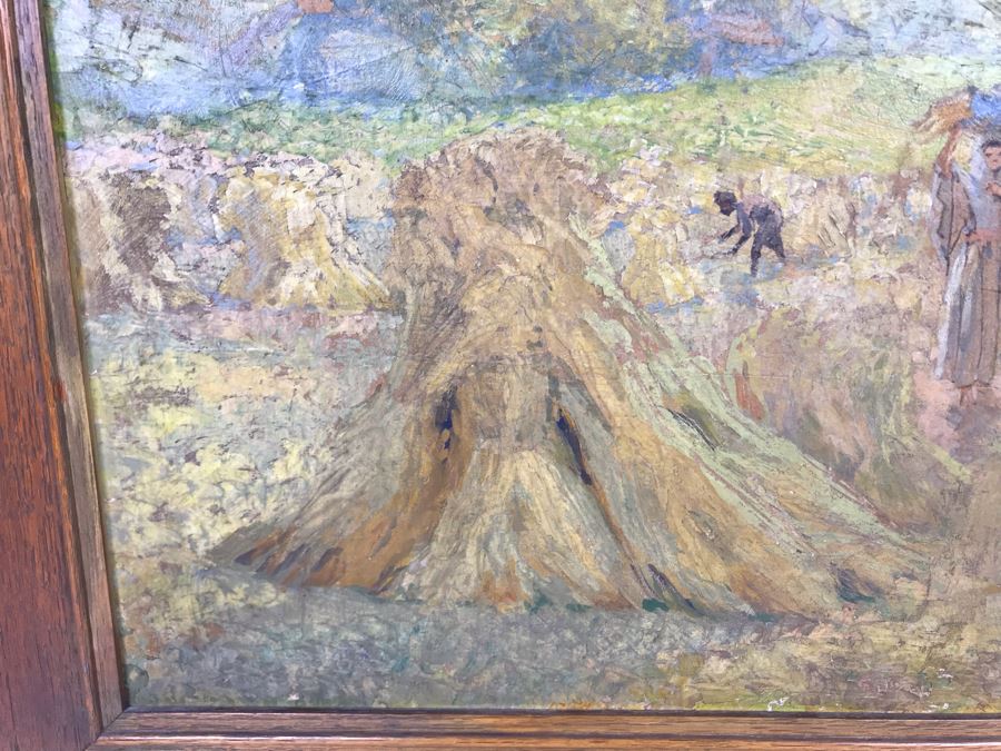 Vintage Original Biron Roger Oil Painting 22W X 19H [Photo 12]