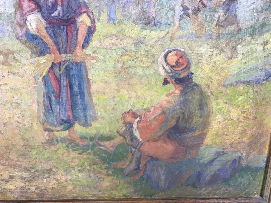 Vintage Original Biron Roger Oil Painting 22W X 19H [Photo 8]