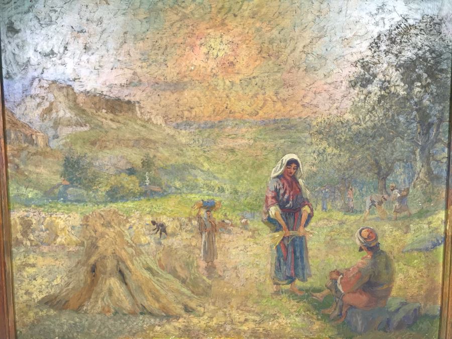 Vintage Original Biron Roger Oil Painting 22W X 19H [Photo 6]