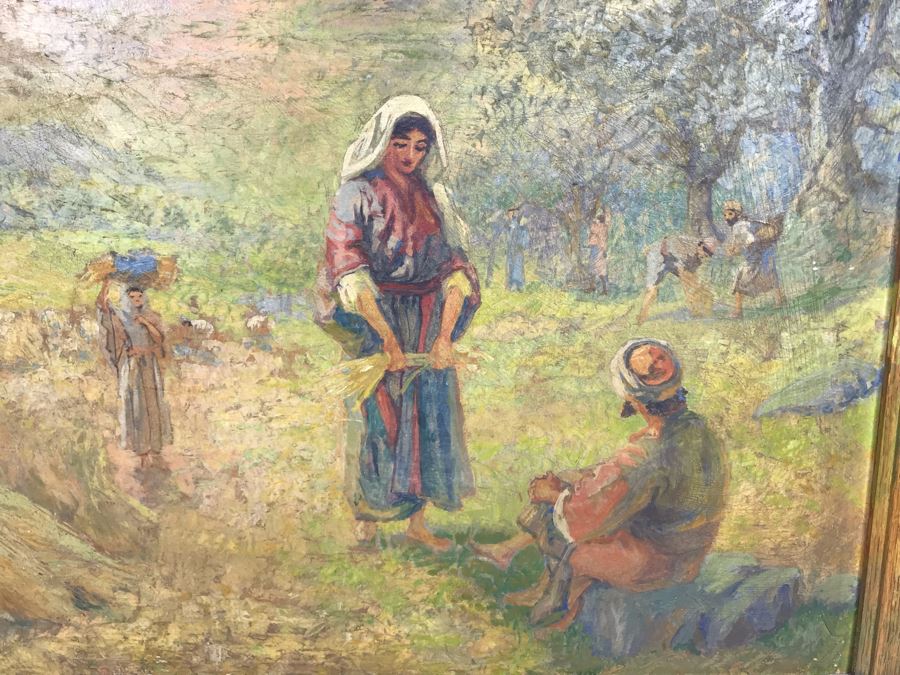 Vintage Original Biron Roger Oil Painting 22W X 19H [Photo 7]