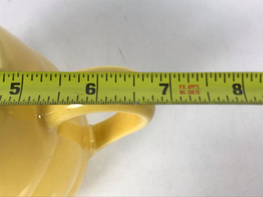 Vintage Bauer Yellow Beehive Pottery Pitcher 5H X 7W [Photo 7]