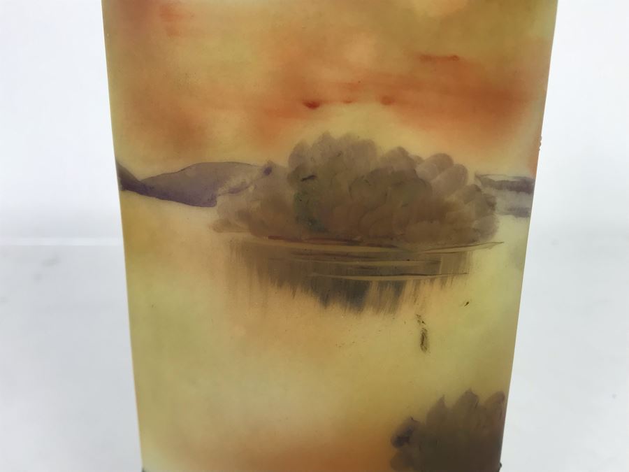 Stunning Japanese Hand Painted Nippon Footed Jar With Lid 6.5H [Photo 10]