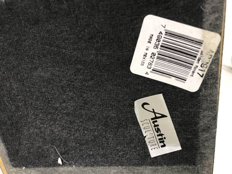 Austin Sculpture Golden Moment 'The Kiss' Plaster Sculpture In Bronze Finish By Artist John Cutrone With Original Box 20.5H [Photo 12]