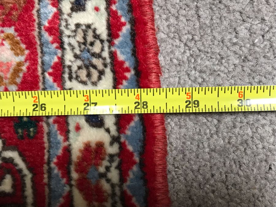 Vintage Wool Persian Rug Made In Iran 28W X 51H [Photo 12]