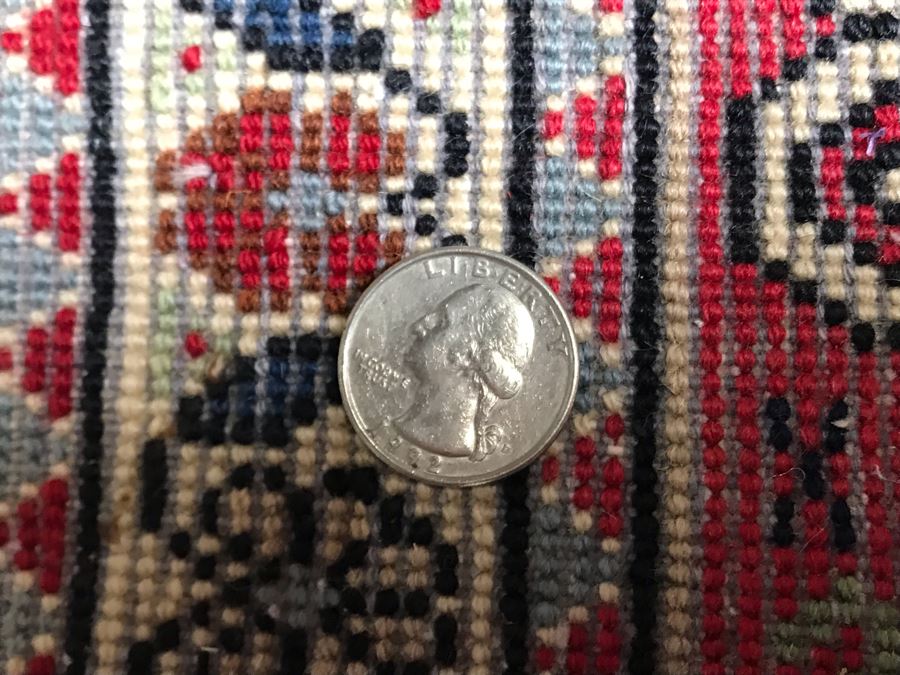 Vintage Wool Persian Rug Made In Iran 28W X 51H [Photo 11]